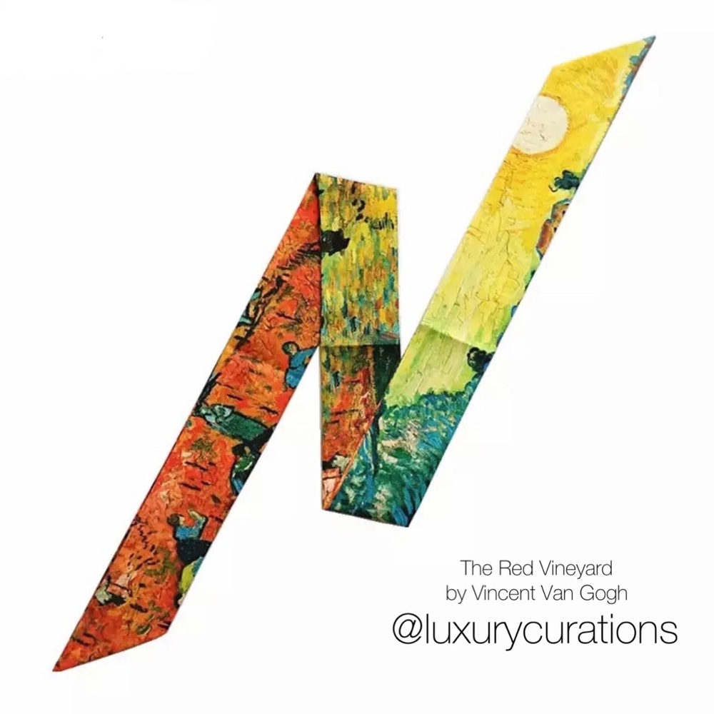 Vincent Van Gogh’s The Red Vineyard Twilly Scarf